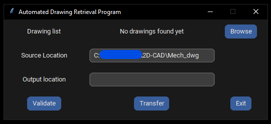 Drawing Retrieval GUI