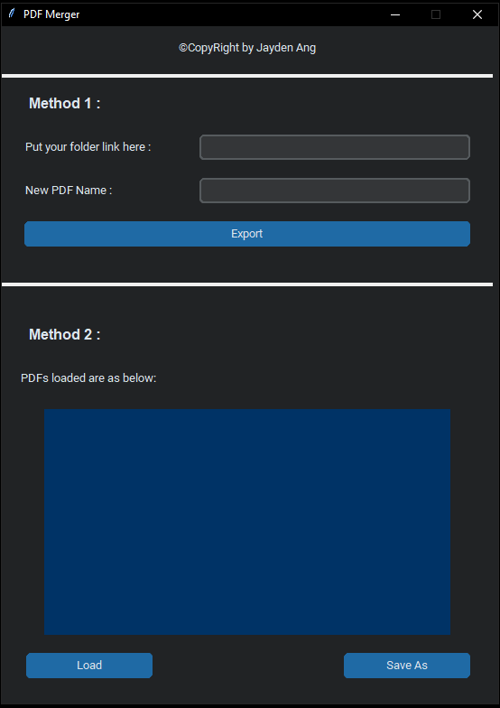 Initial GUI Design